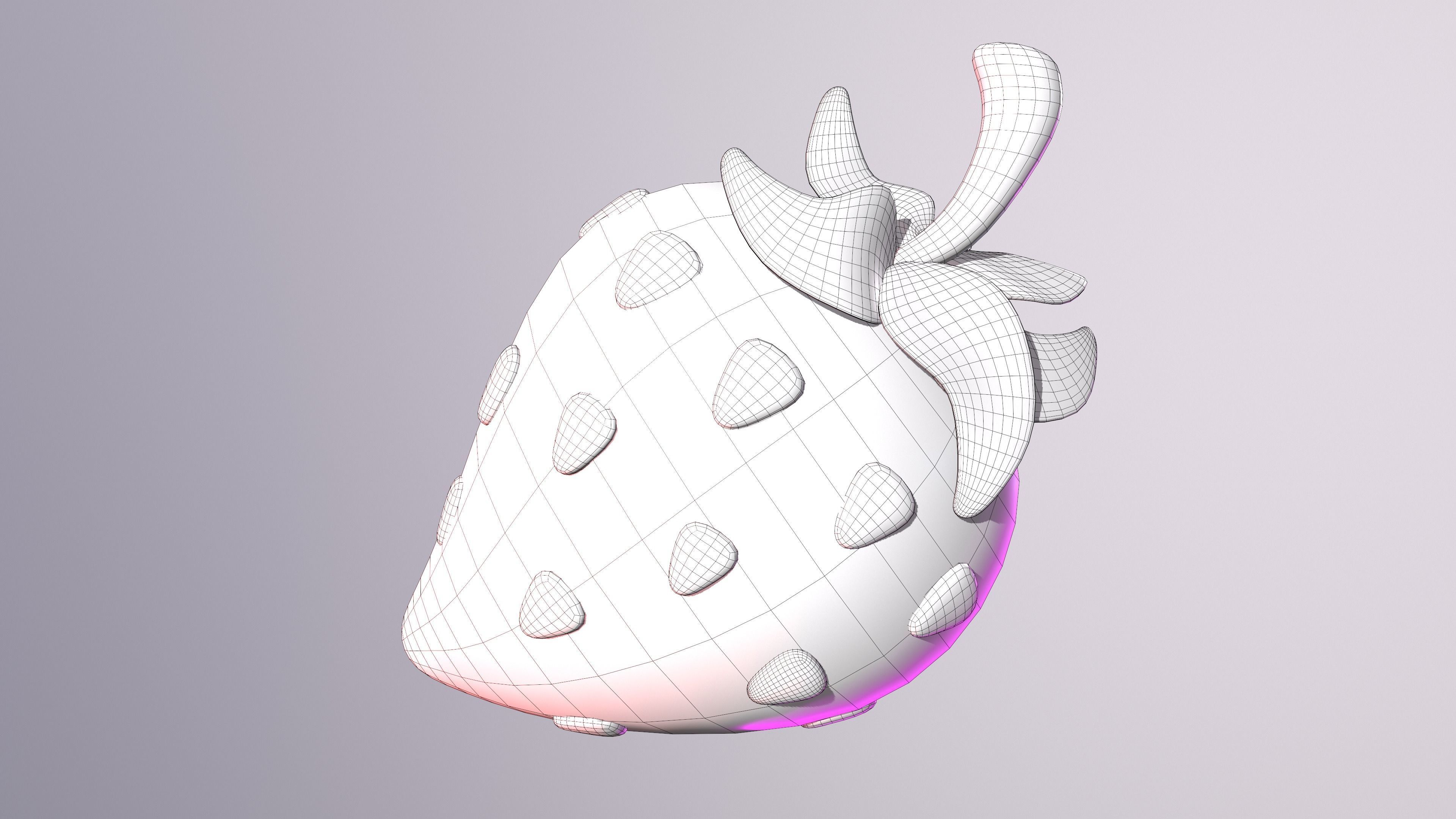 Strawberrie strawberry 3D model_9