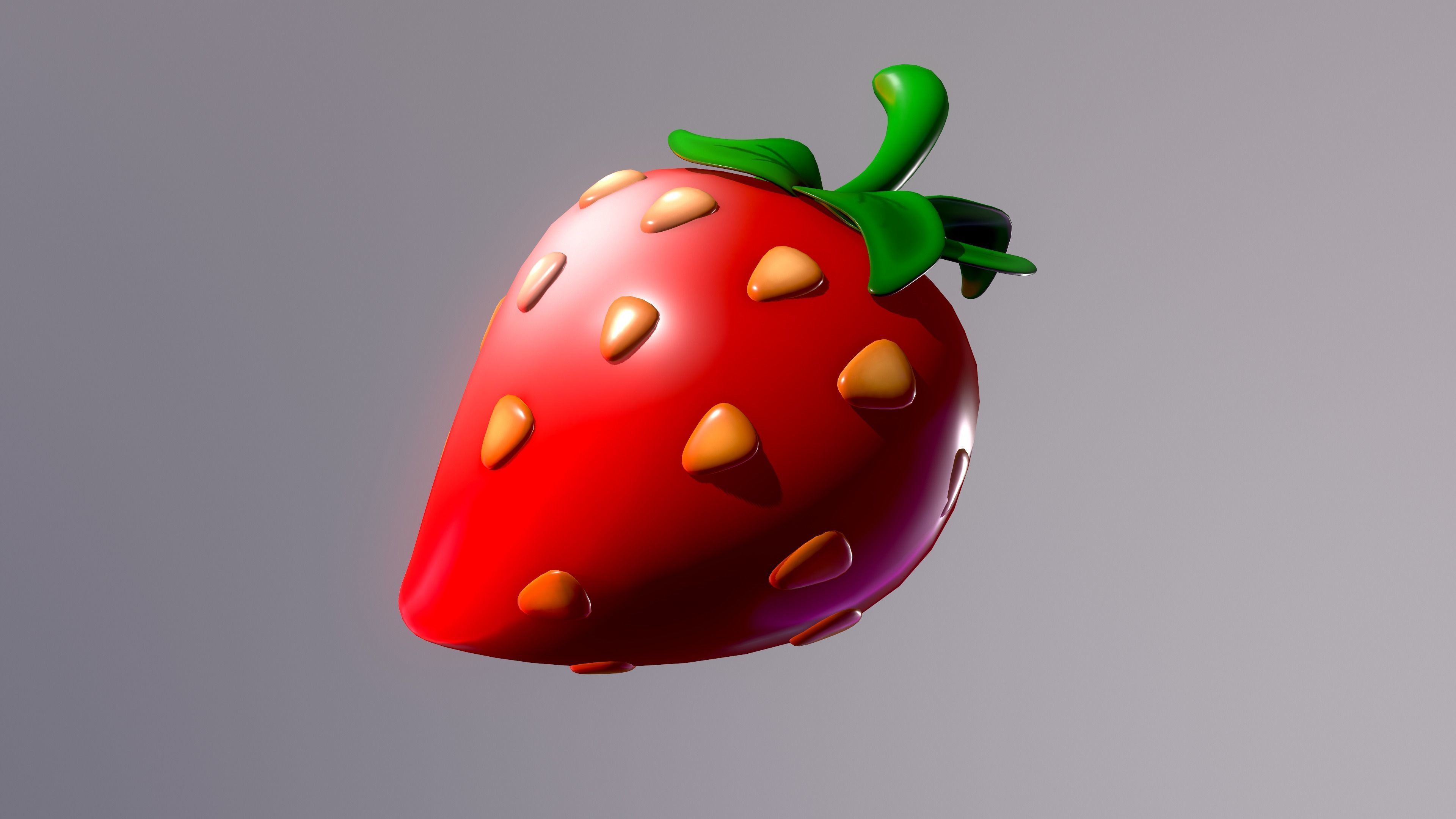 Strawberrie strawberry 3D model_8