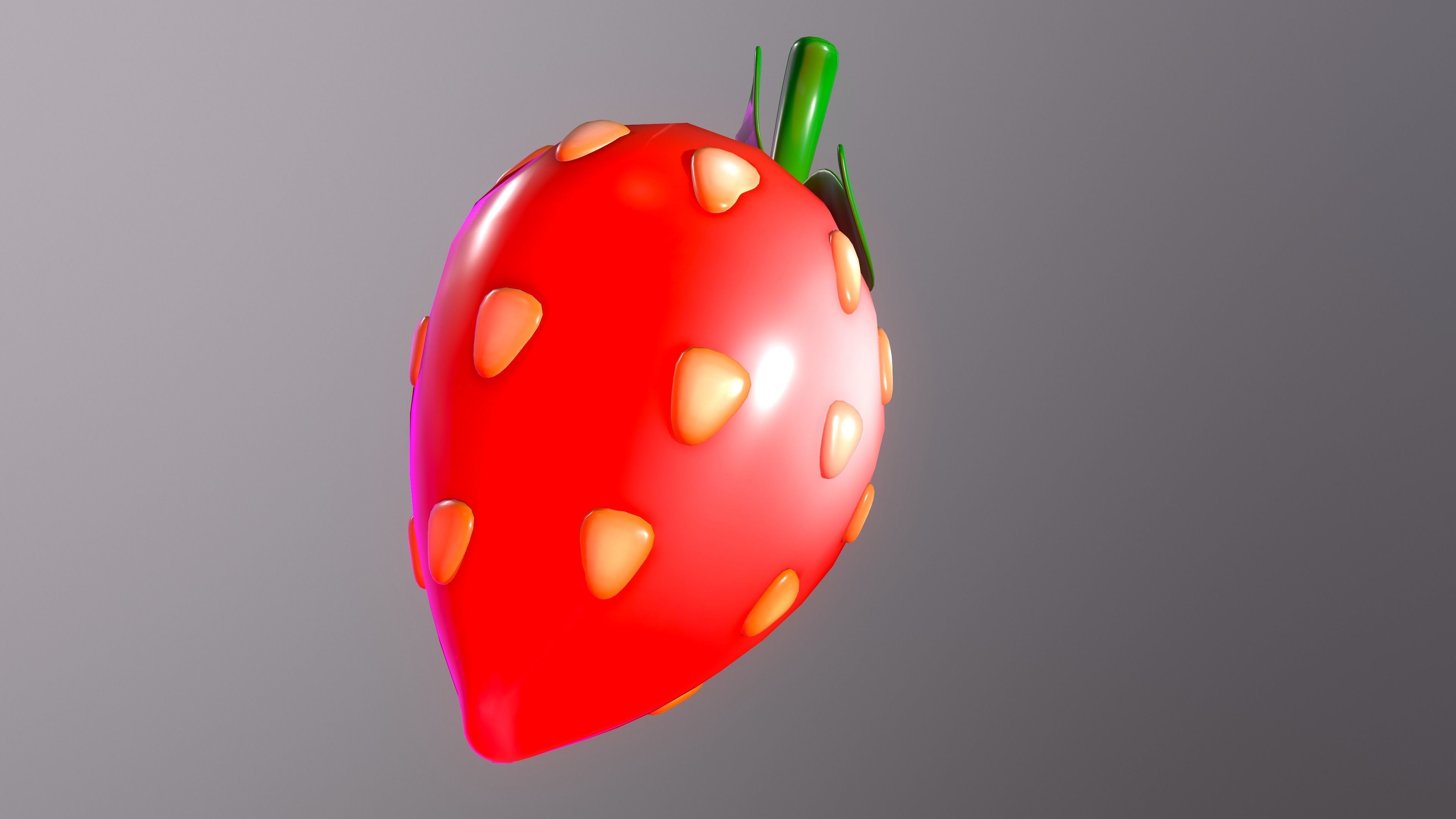 Strawberrie strawberry 3D model_7