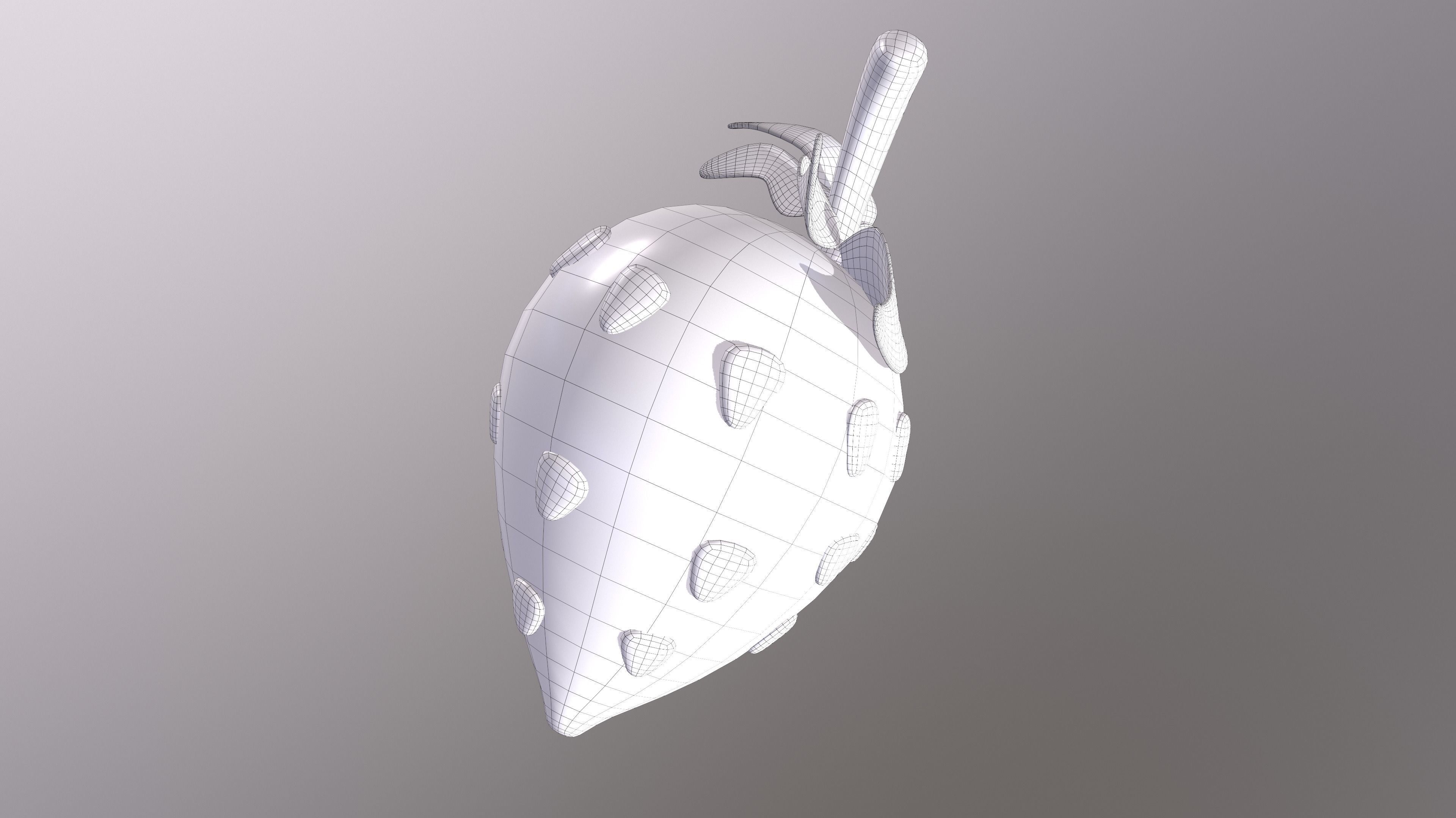 Strawberrie strawberry 3D model_10