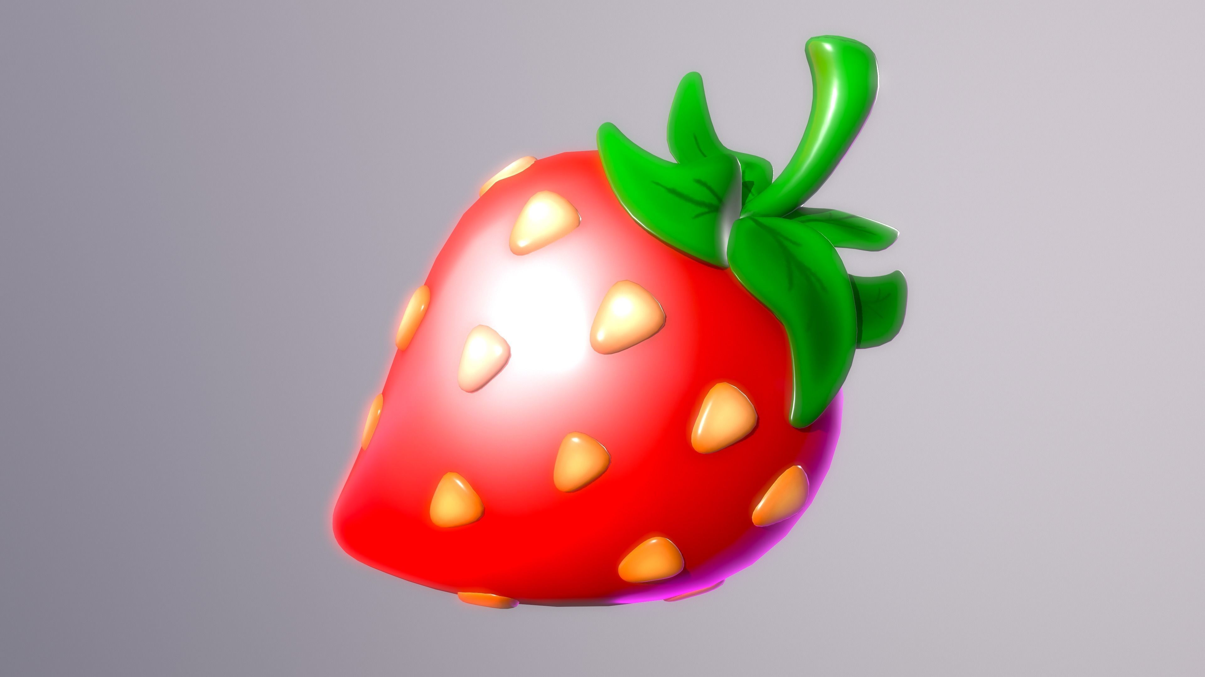 Strawberrie strawberry 3D model_2