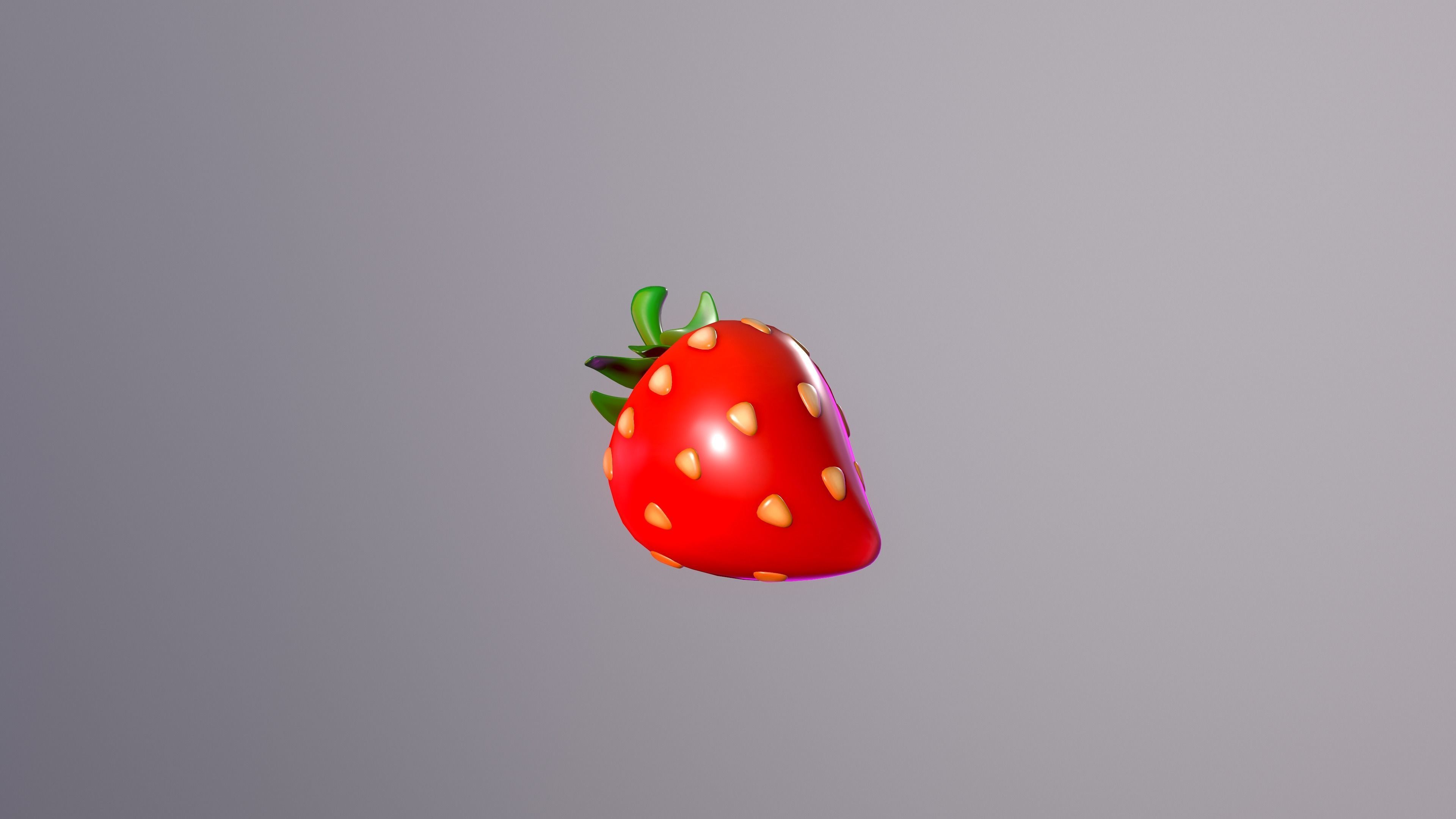 Strawberrie strawberry 3D model_5