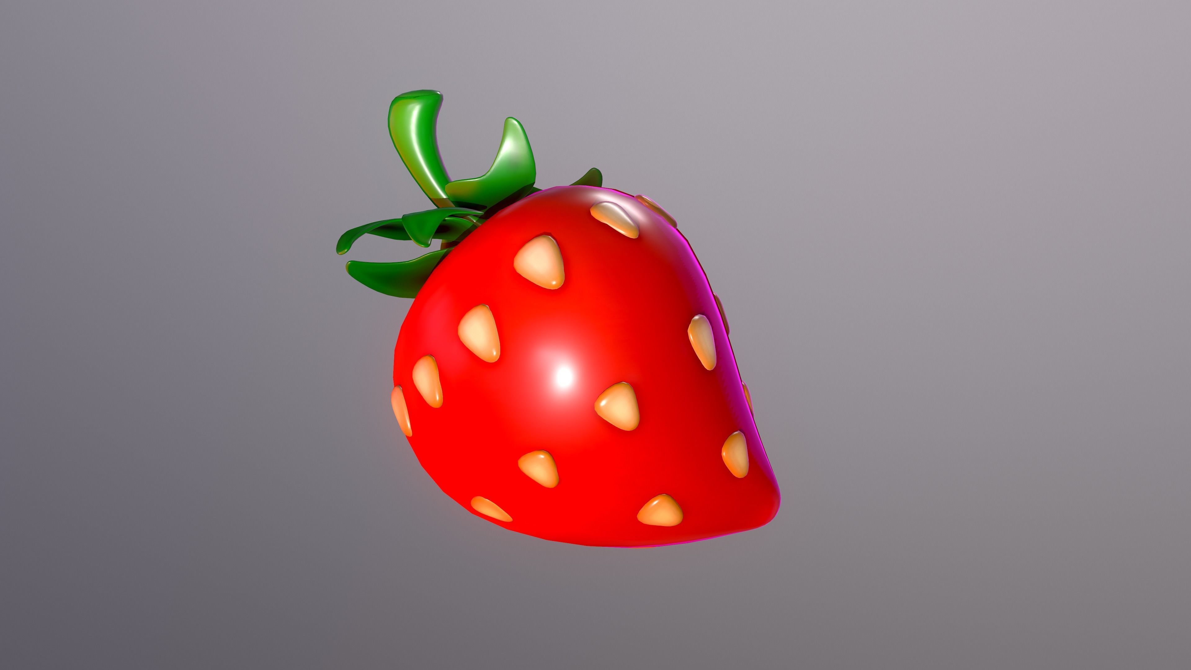Strawberrie strawberry 3D model_3