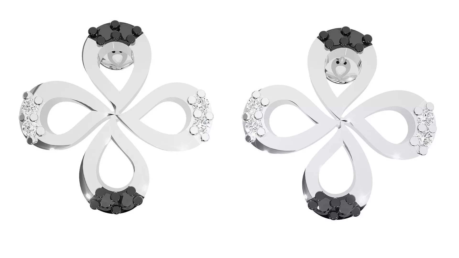 Women earrings 3D print model_0