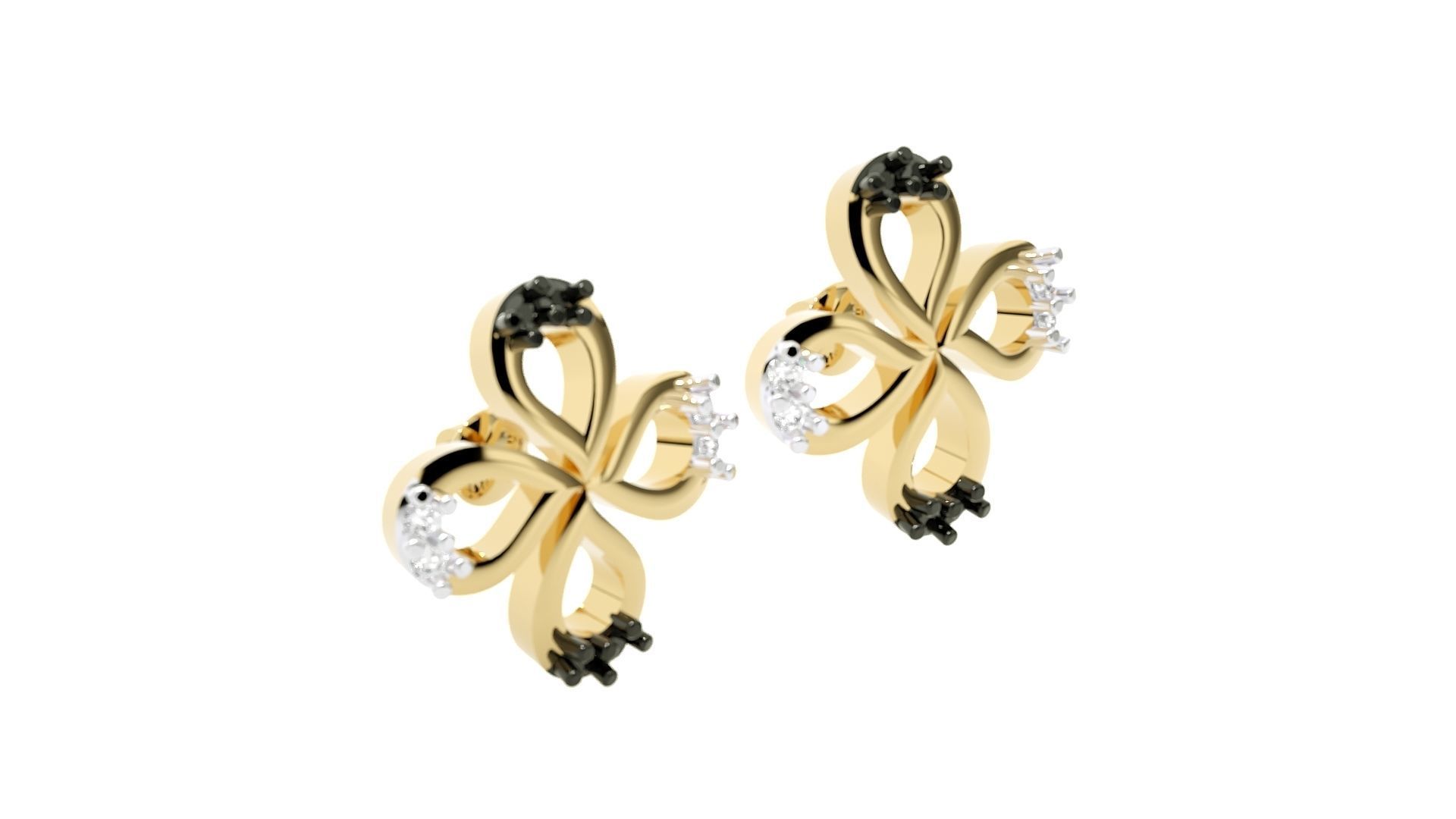 Women earrings 3D print model_12