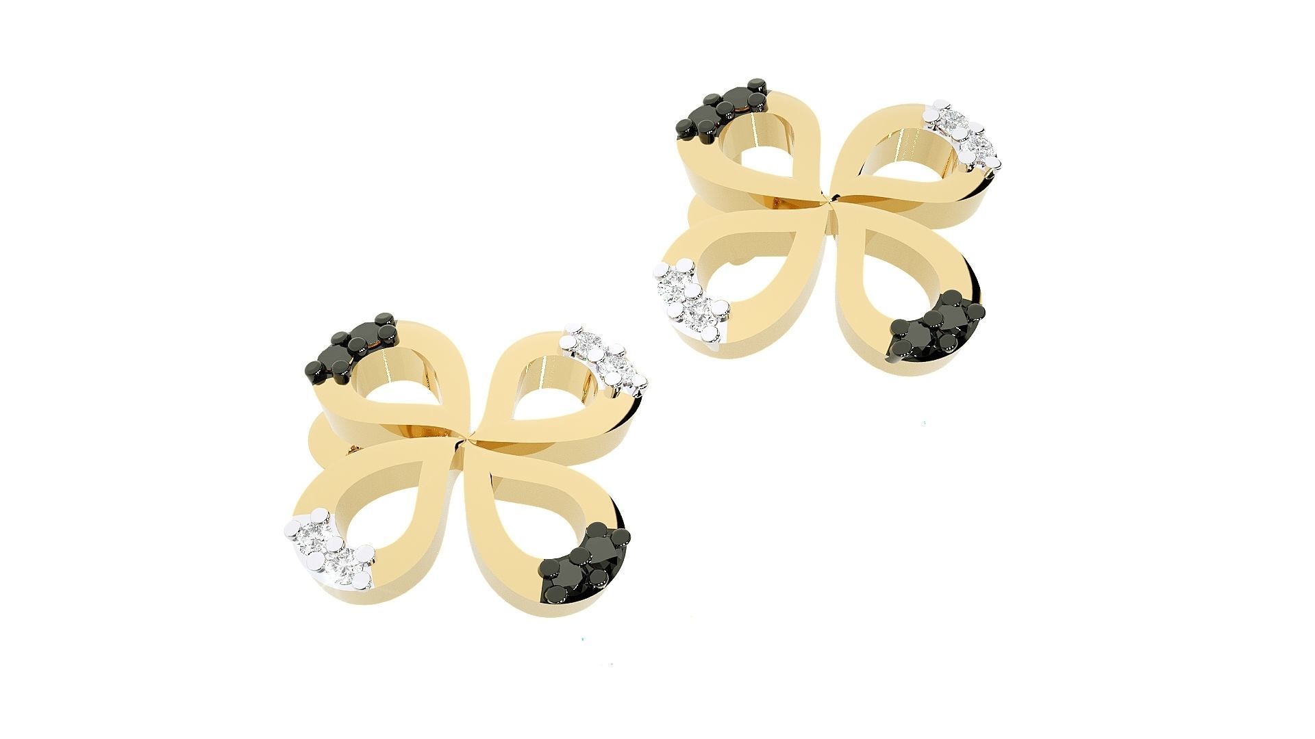 Women earrings 3D print model_10