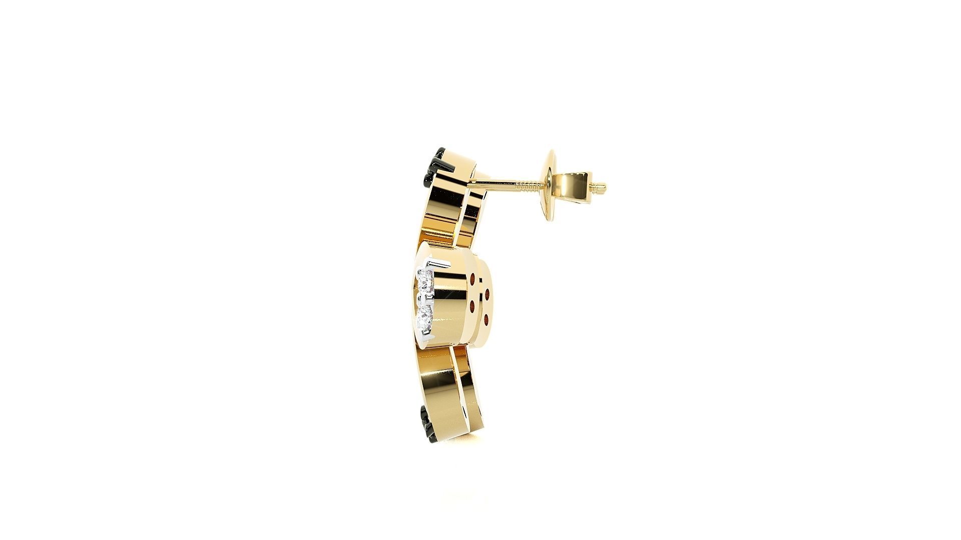 Women earrings 3D print model_11