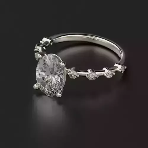 Oval Diamond Ring
