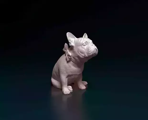 French bulldog  3D print model
