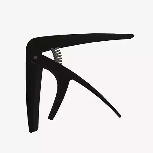 Black Capo Low-poly 3D model