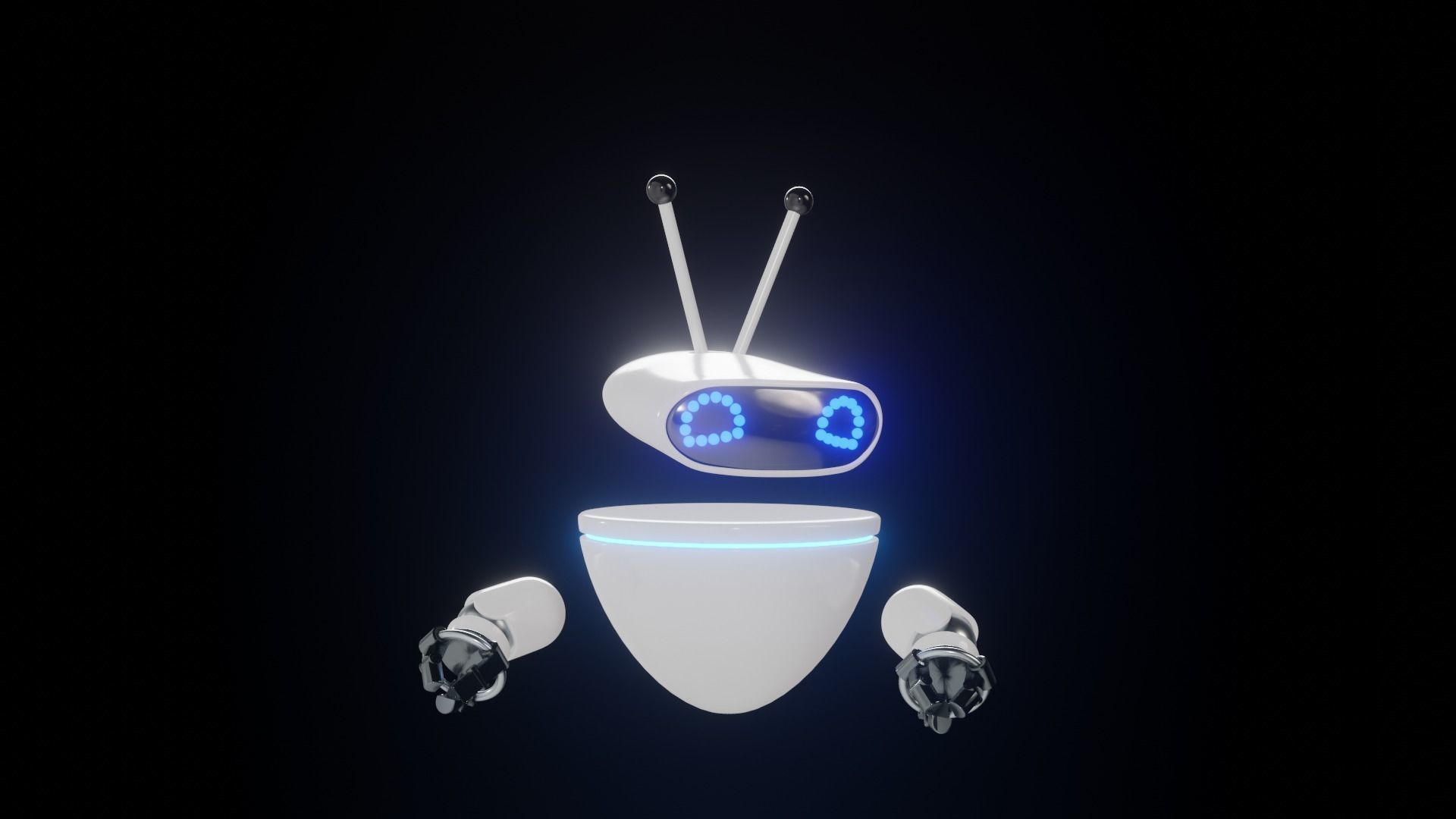 3D ChatBot robot 3D model_4