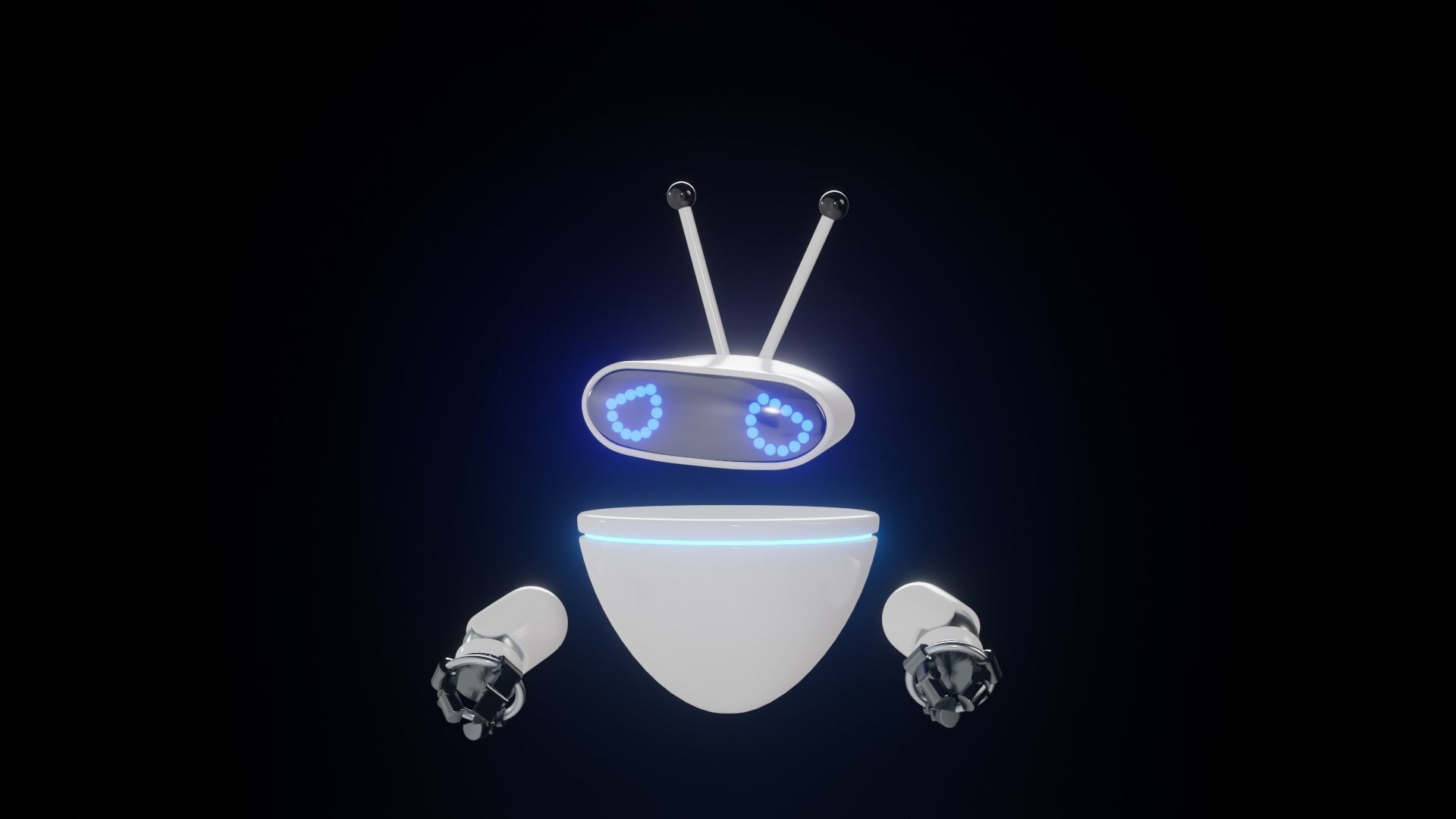 3D ChatBot robot 3D model_7