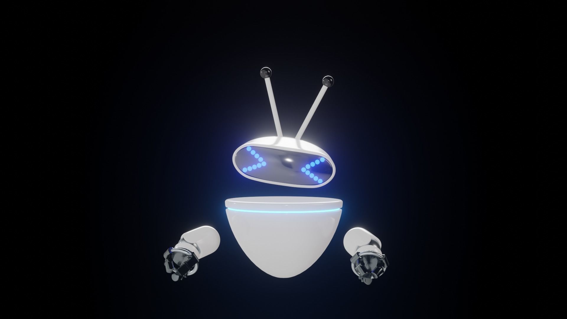 3D ChatBot robot 3D model_5