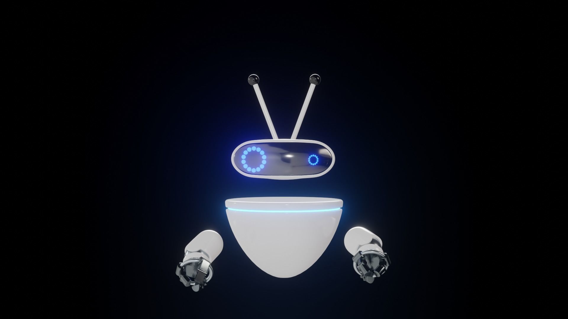 3D ChatBot robot 3D model_9