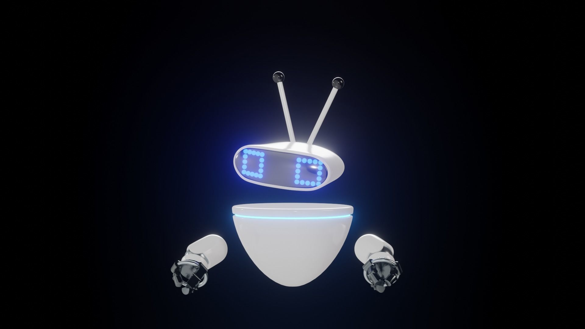 3D ChatBot robot 3D model_6