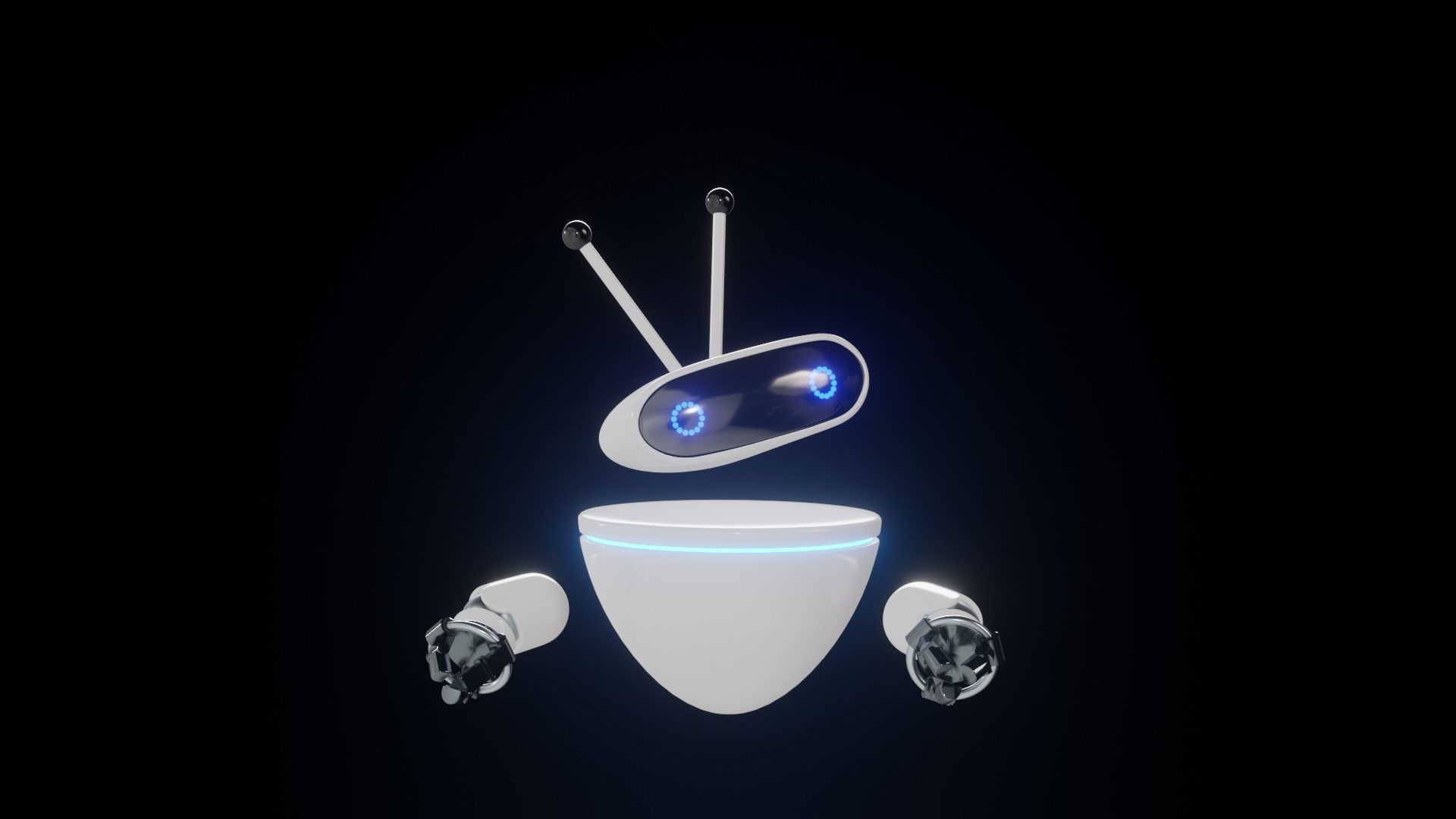 3D ChatBot robot 3D model_2