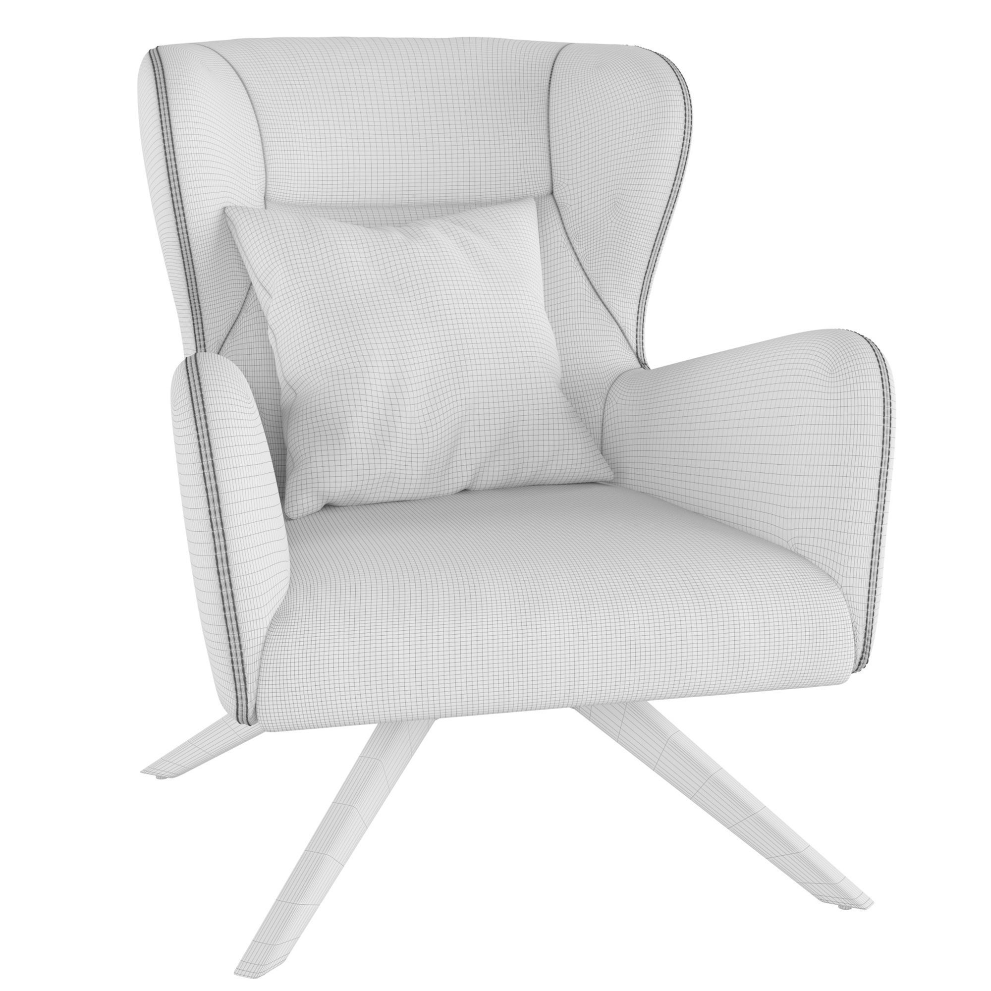 Armchair SF-801E 3D model_1
