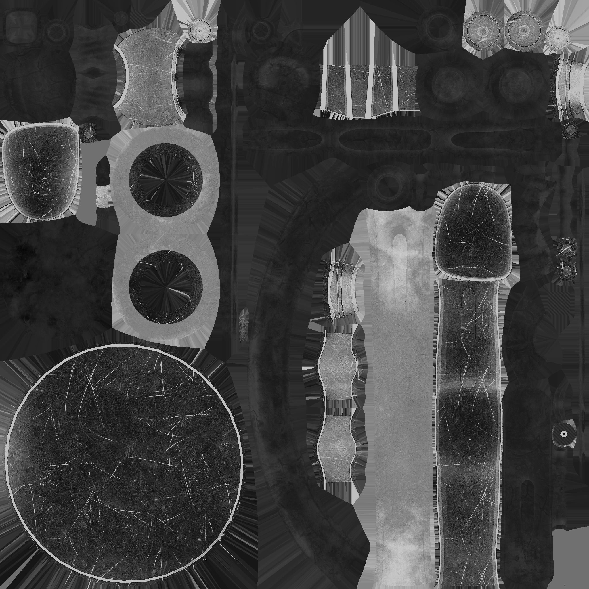 Wheel Robot H10 Black Copper - SciFi Character Design Low-poly 3D model_26