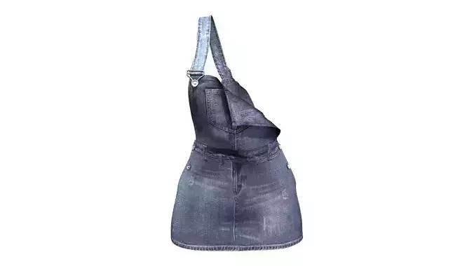Skirt Overall Low-poly 3D model