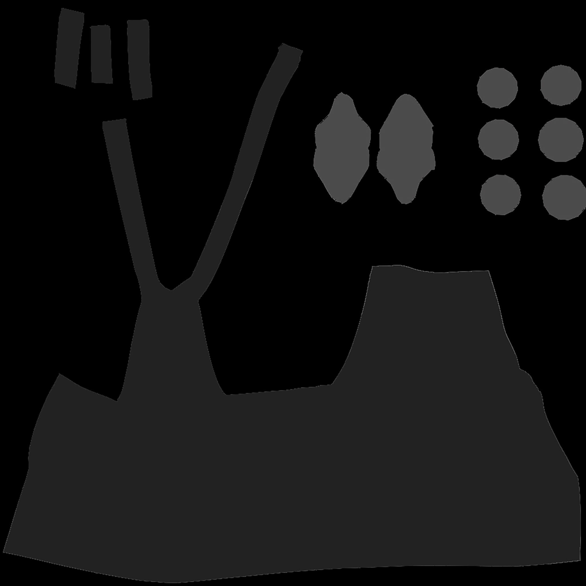 Skirt Overall Low-poly 3D model_15