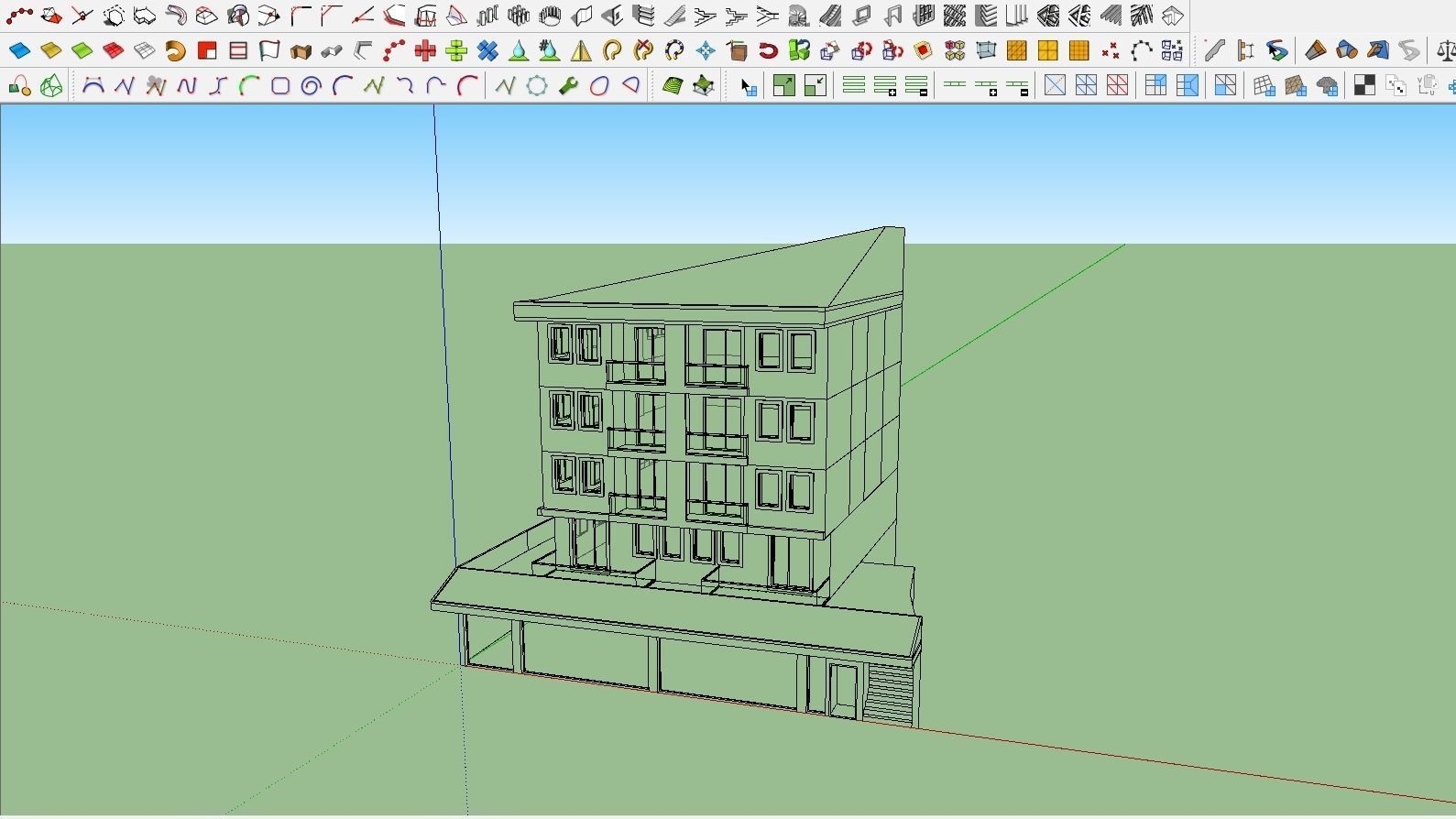HOUSE 29 Low-poly 3D model_4