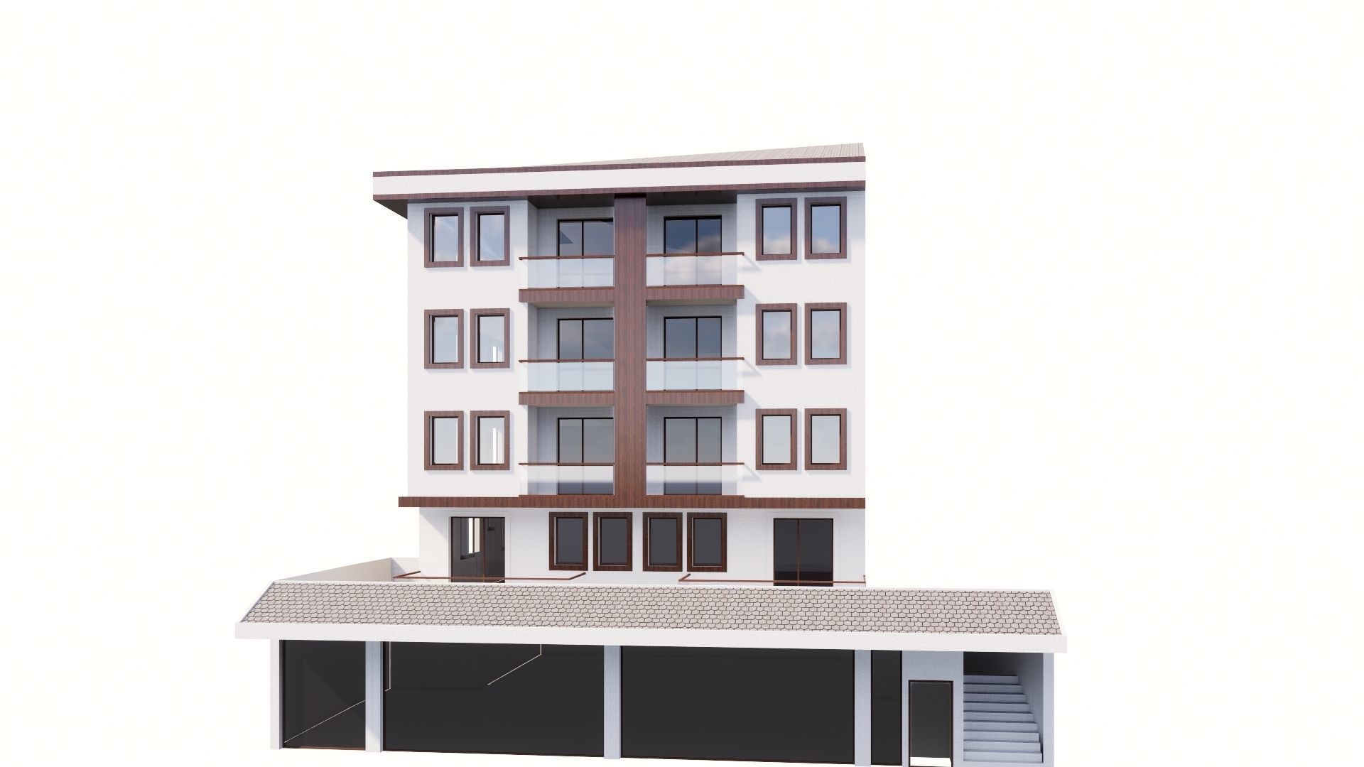 HOUSE 29 Low-poly 3D model_14