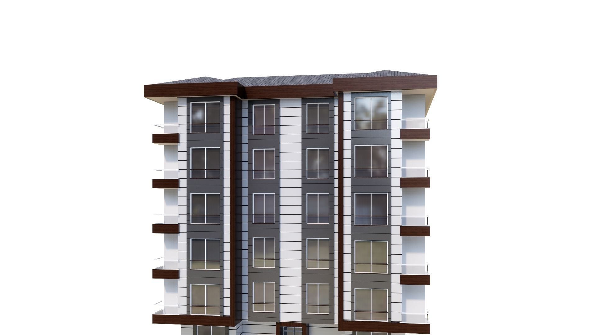 HOUSE 33 Low-poly 3D model_34