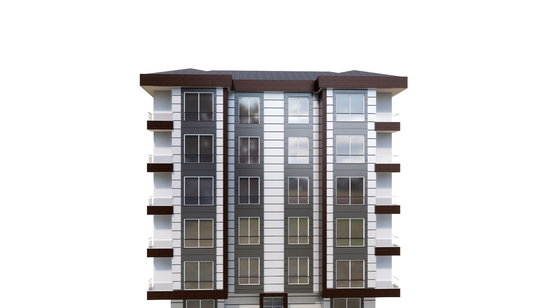 HOUSE 33 Low-poly 3D model_32