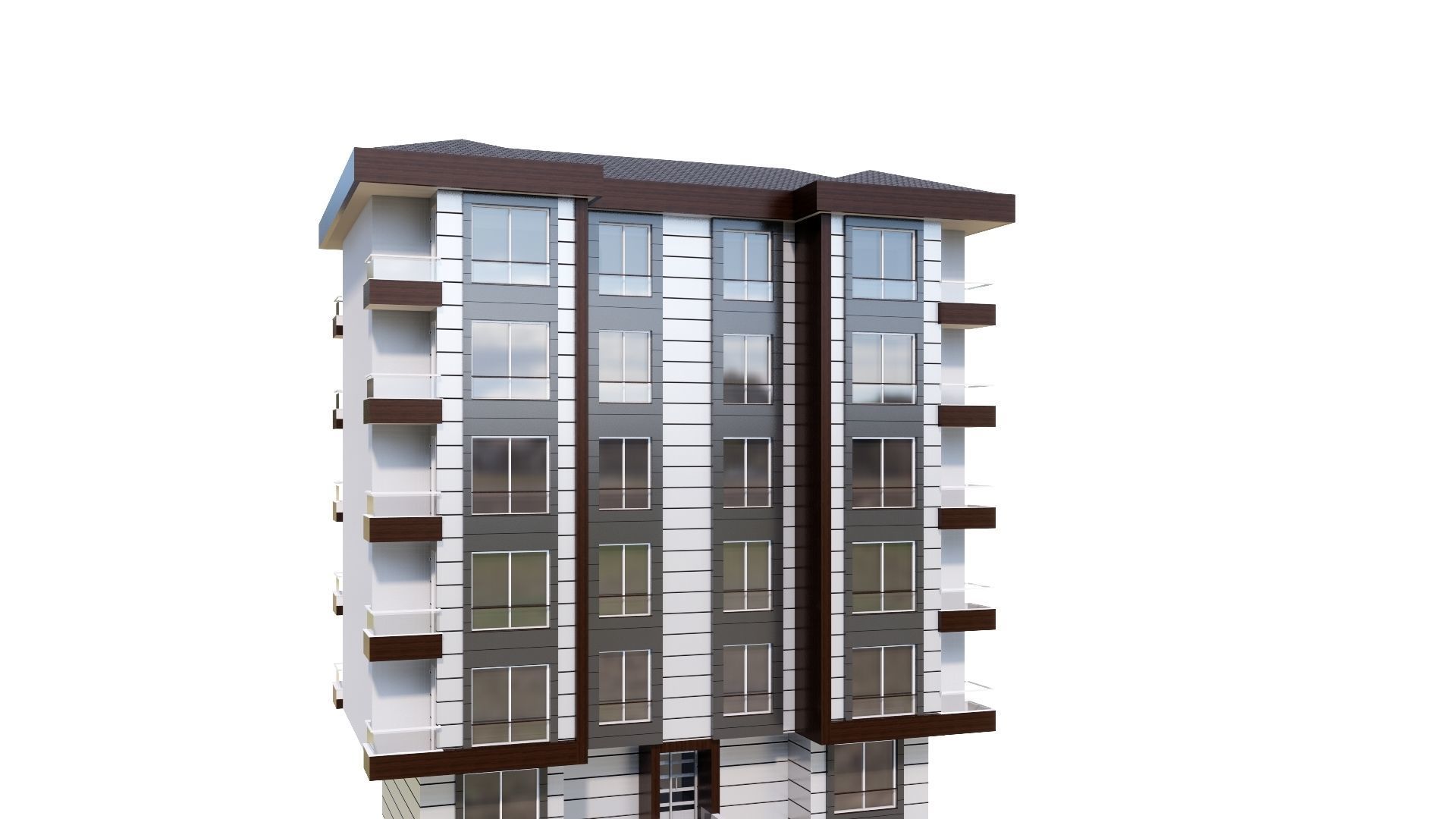 HOUSE 33 Low-poly 3D model_25