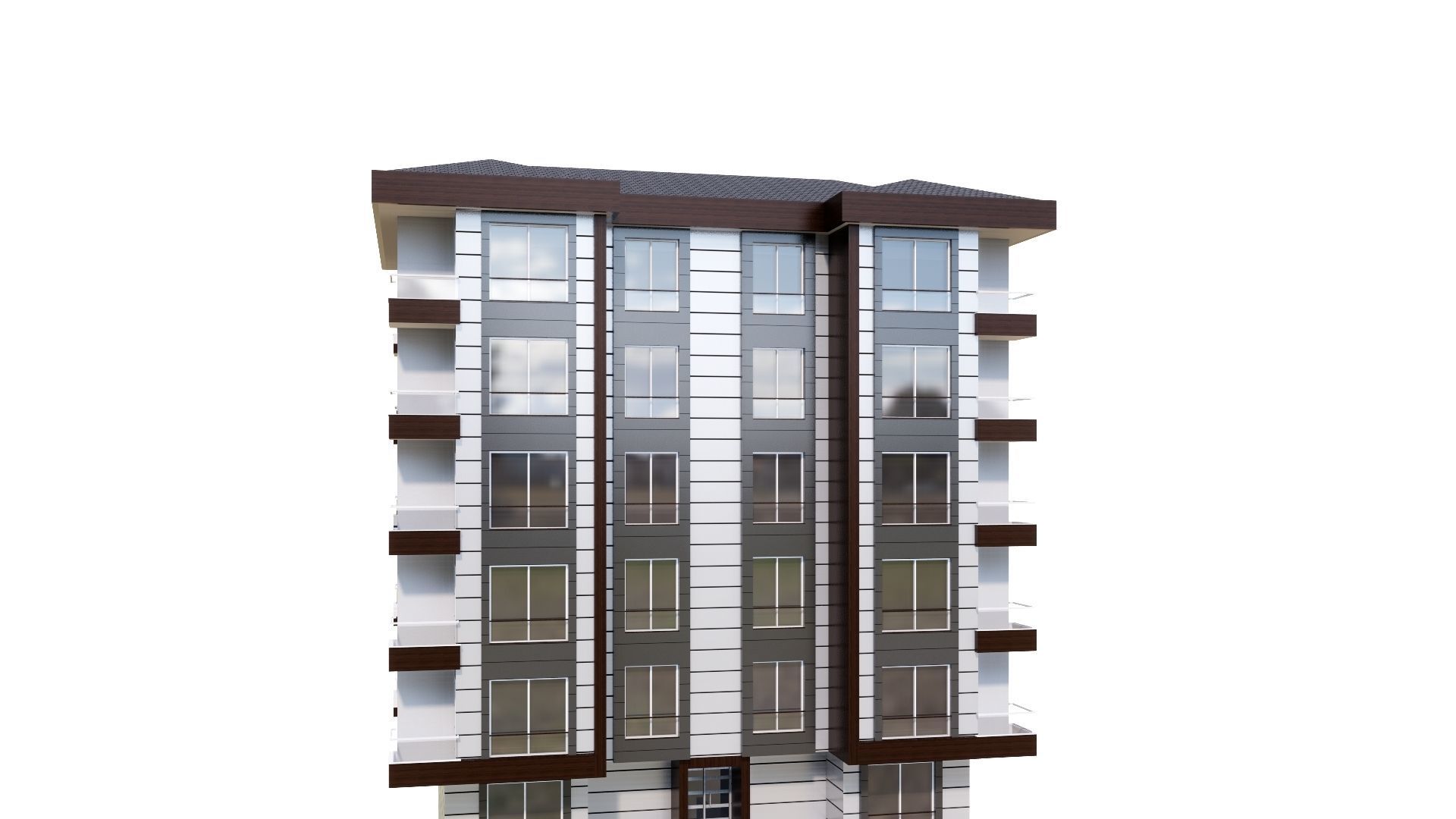 HOUSE 33 Low-poly 3D model_30