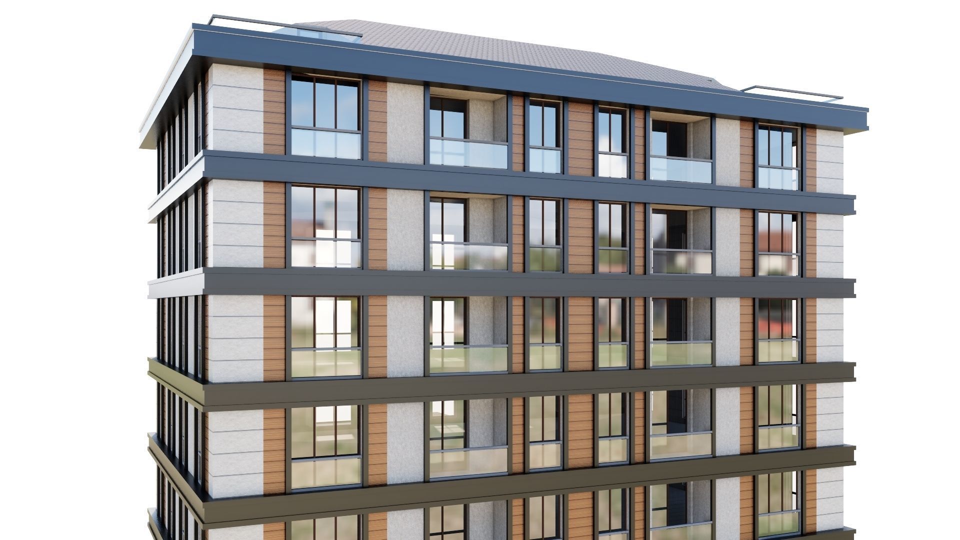 HOUSE 34 Low-poly 3D model_21