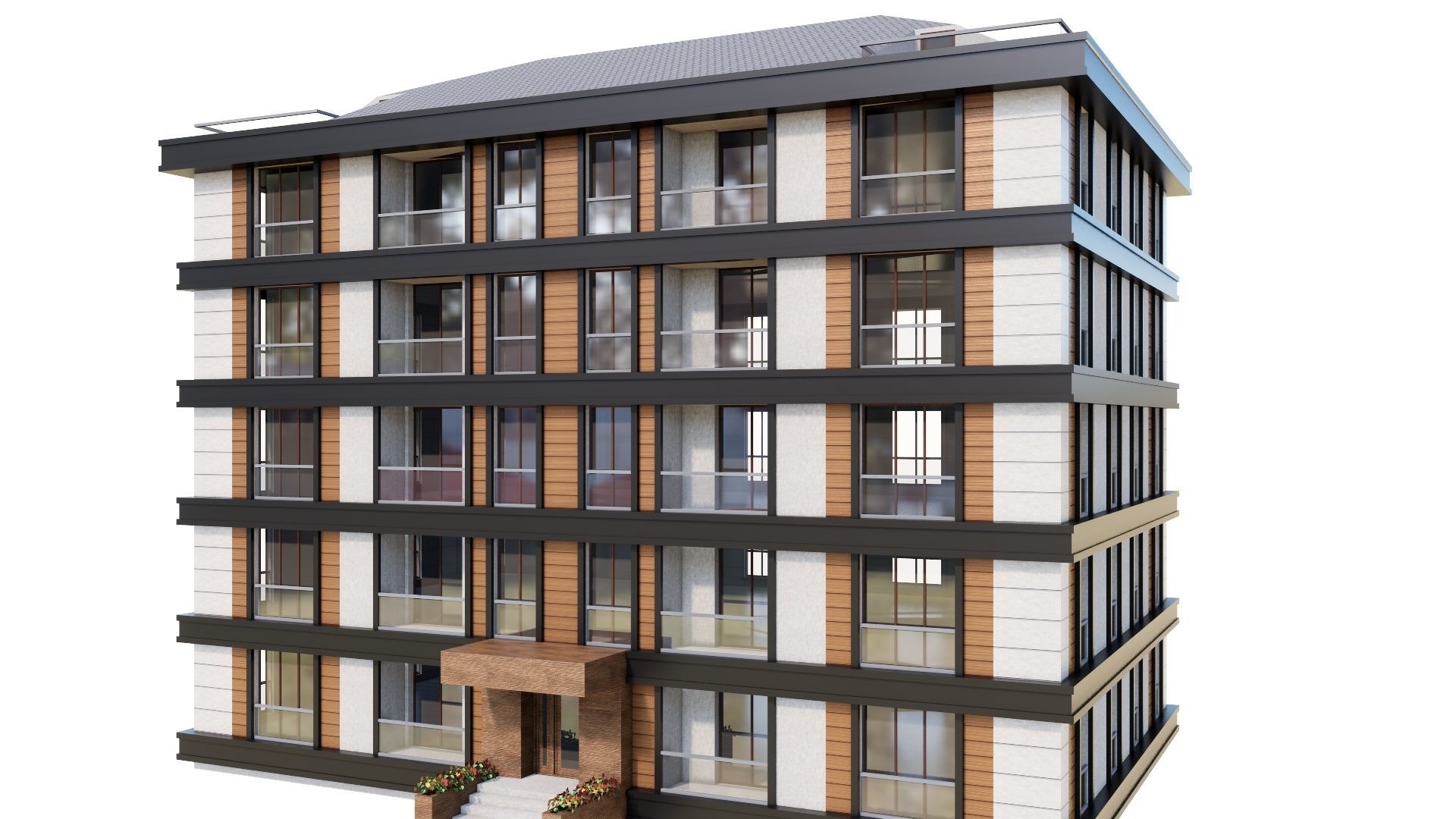 HOUSE 34 Low-poly 3D model_41