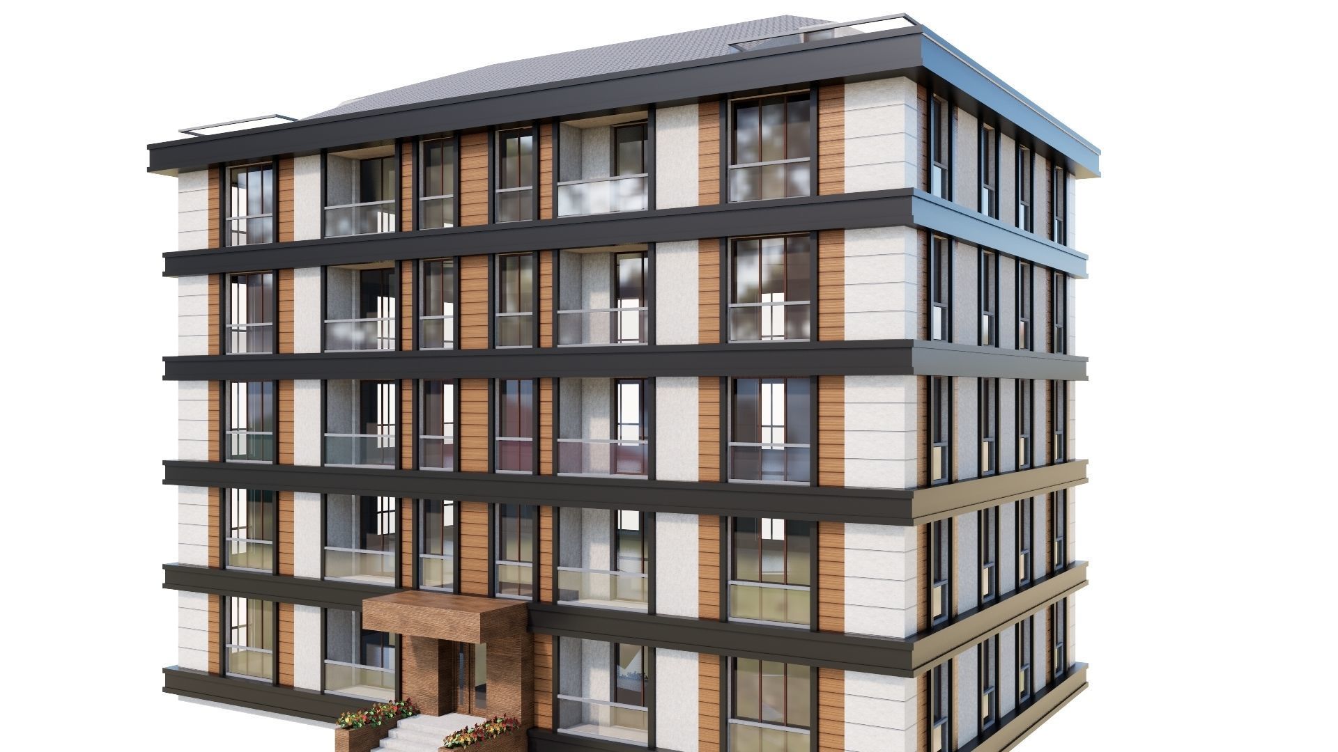 HOUSE 34 Low-poly 3D model_43