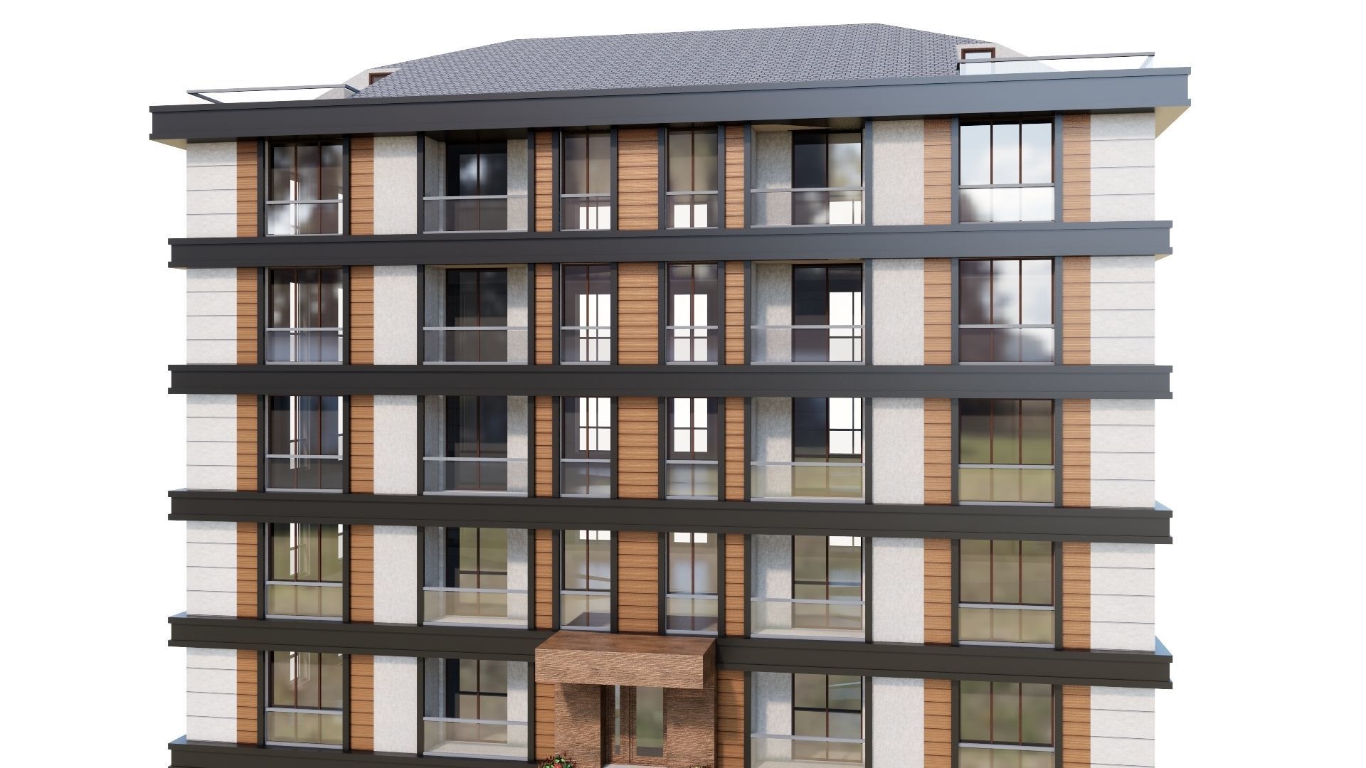 HOUSE 34 Low-poly 3D model_37