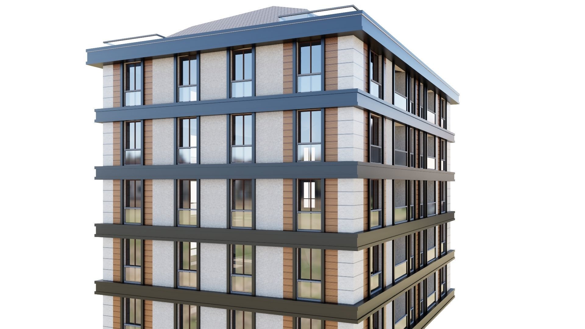 HOUSE 34 Low-poly 3D model_11