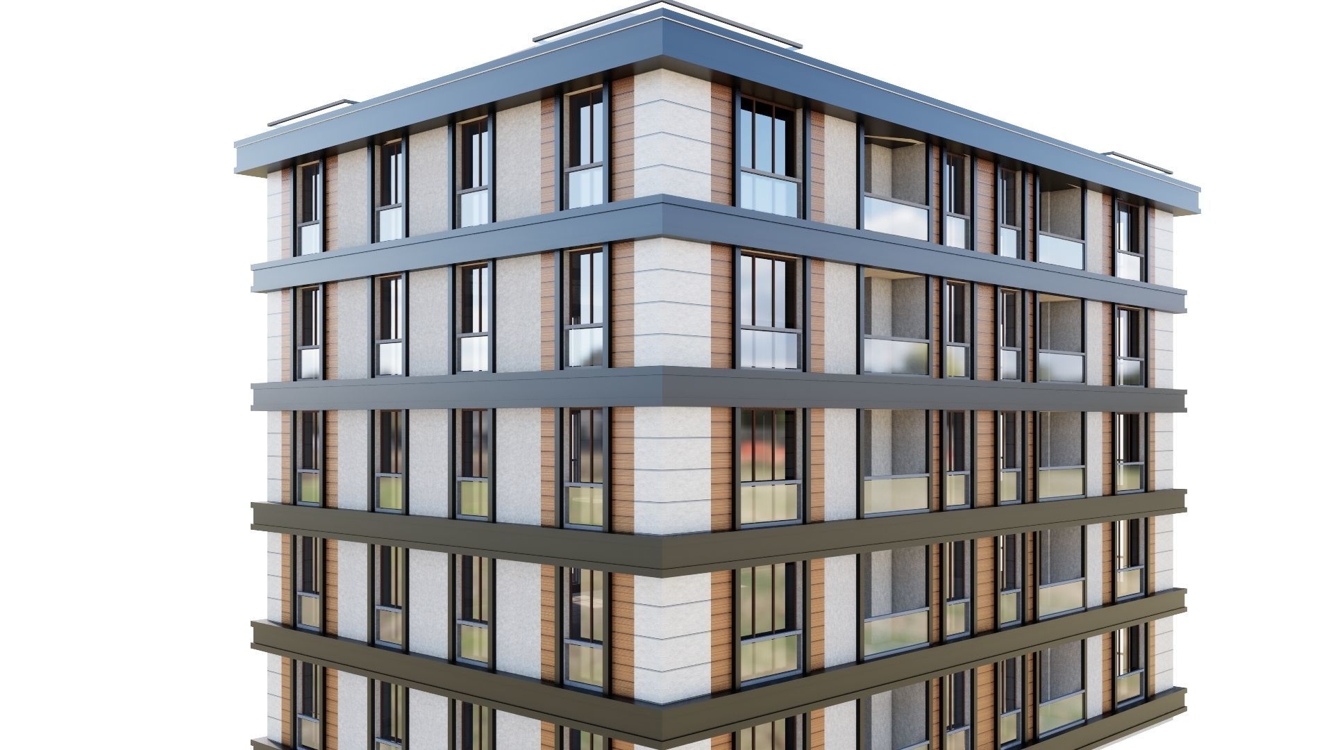 HOUSE 34 Low-poly 3D model_16