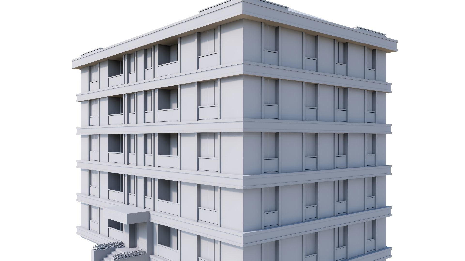 HOUSE 34 Low-poly 3D model_48