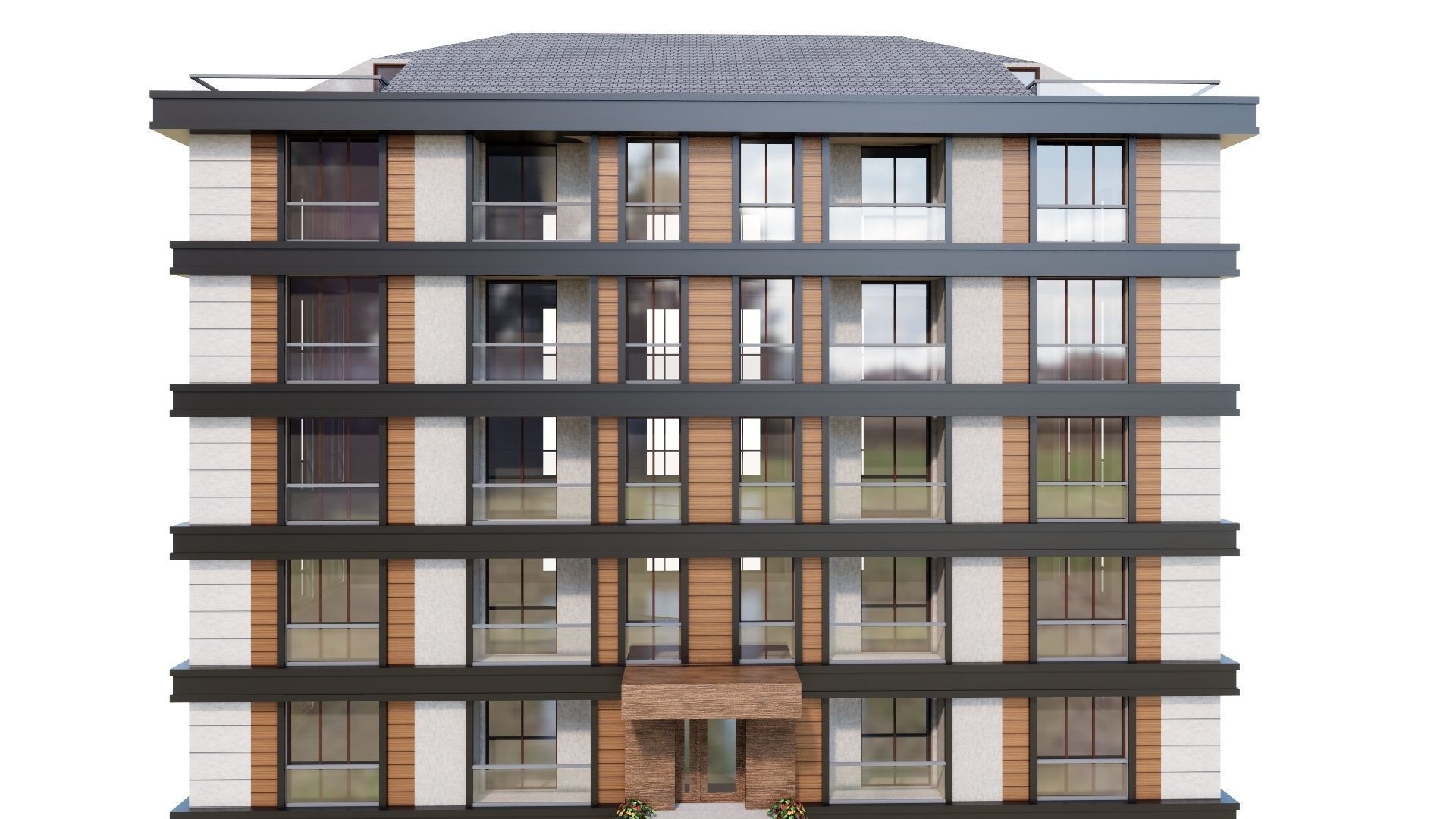 HOUSE 34 Low-poly 3D model_35