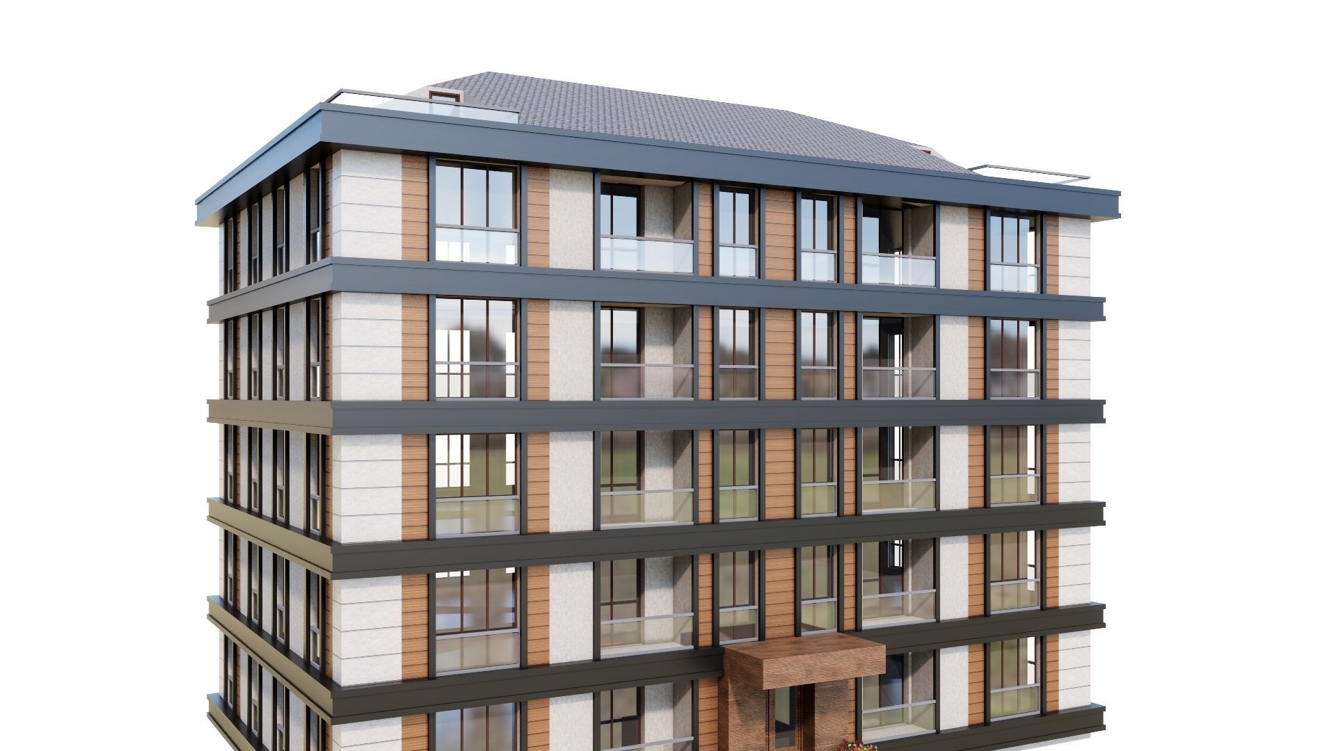 HOUSE 34 Low-poly 3D model_25