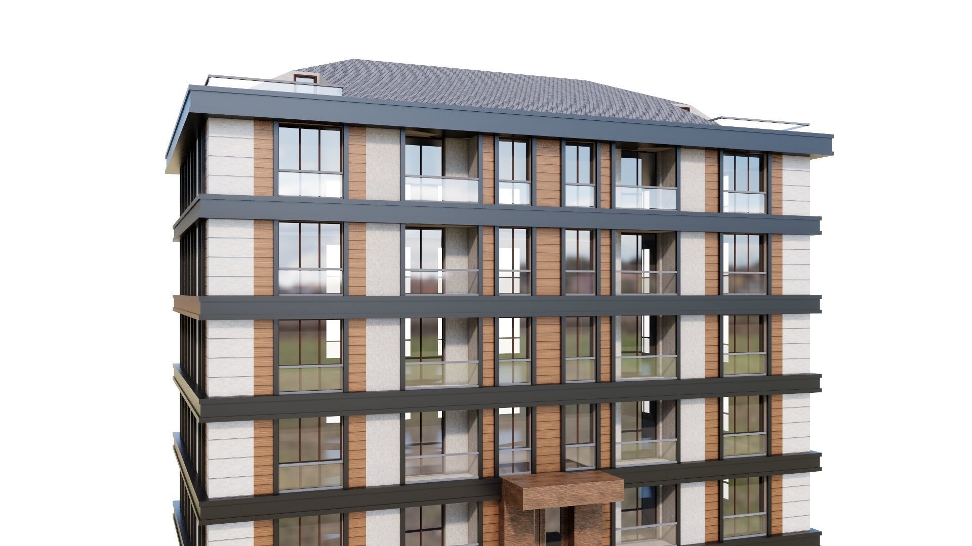 HOUSE 34 Low-poly 3D model_32