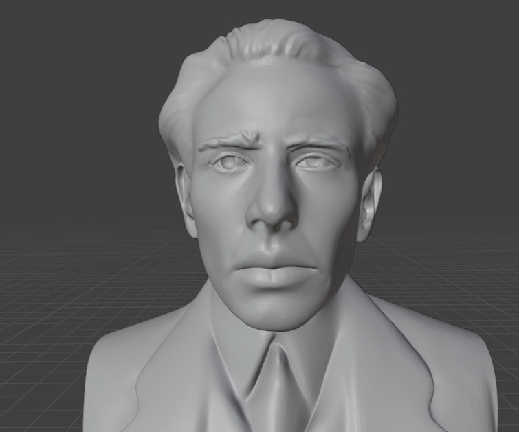 Niels Bohr 3D print model_8