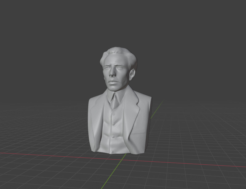 Niels Bohr 3D print model_6