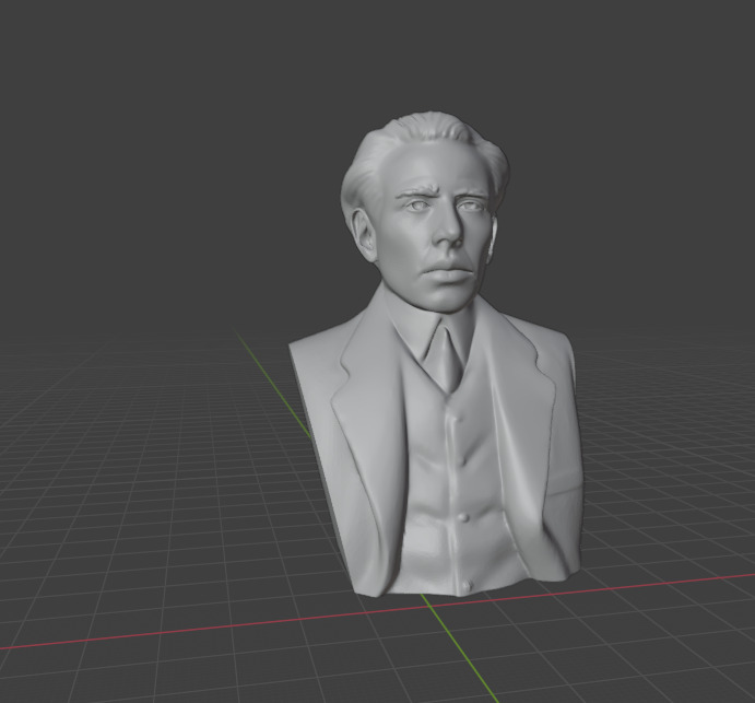 Niels Bohr 3D print model_16