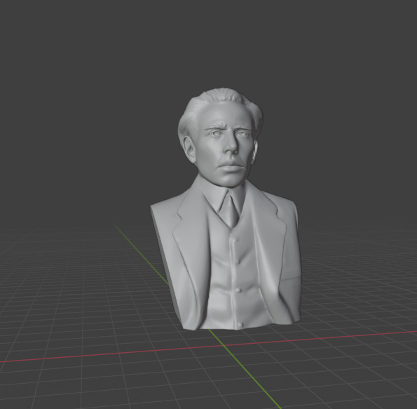 Niels Bohr 3D print model_7