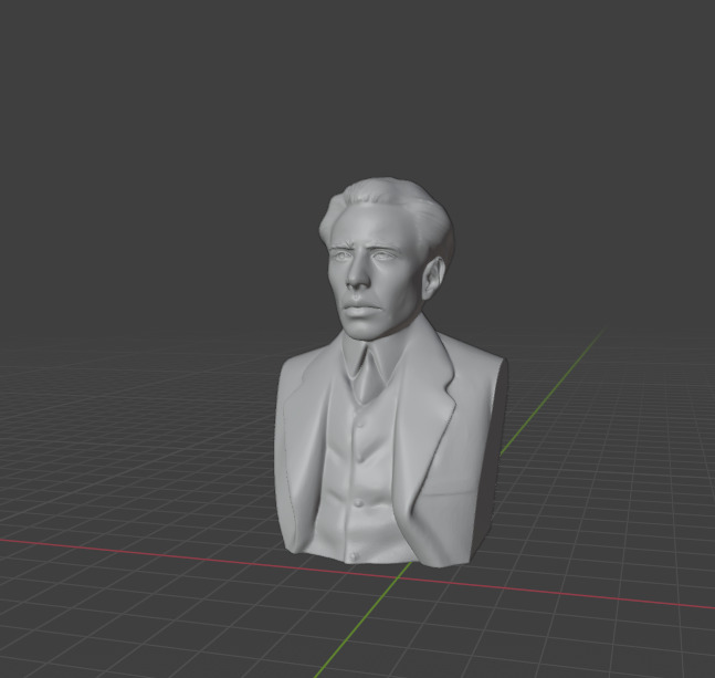Niels Bohr 3D print model_1