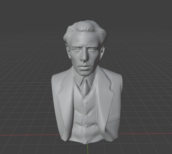 Niels Bohr 3D print model_3