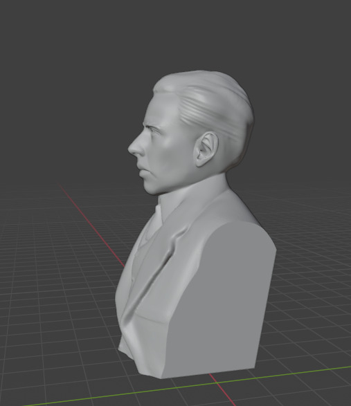 Niels Bohr 3D print model_2