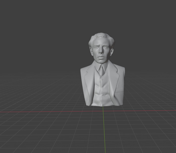 Niels Bohr 3D print model_11