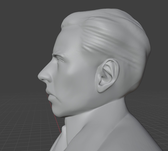 Niels Bohr 3D print model_10