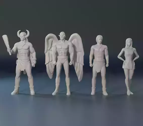 Charachters from cartoon Space ghost 3D print model